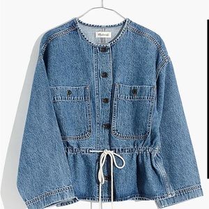 Madewell Denim Claremont Drawstring Jacket XXS